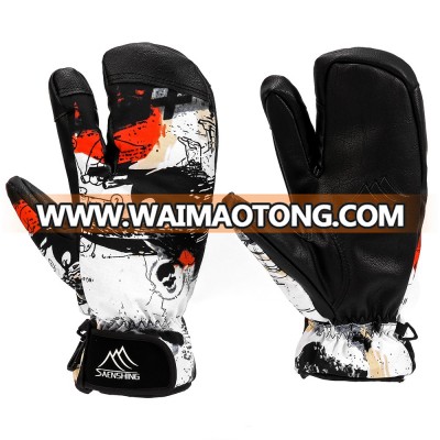 Mens Waterproof Winter Ski Gloves